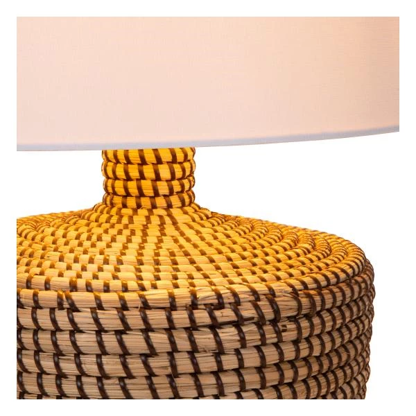 Lucide Premium AMBALA - Lampe de table - Ø 35 cm - 1xE27 - Naturel - détail 1